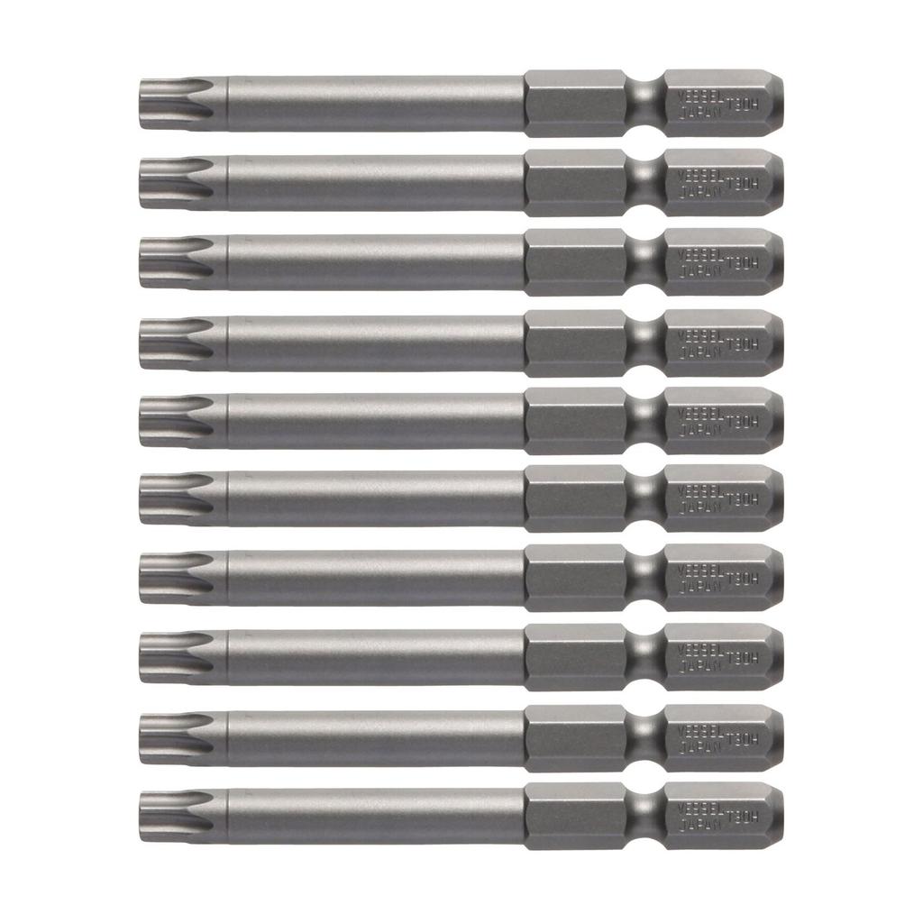 VESSEL Torx Bit T30H X 65mm Set of 10 V ZP