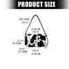 Shoulder Bag for Women Cow Print Clutches Purses Hobos Handbag with Zipper Closure Trendy Underarm Purses Commuting Bag