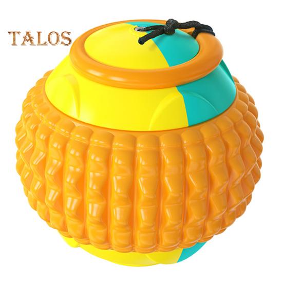 

Игрушка для собак с мячом, интерактивная обучающая игра «Тяни и бросай», игрушка для собак, неразрушимая игрушка для собак с мячом для агрессивных жевателей оранжевый