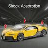 1:18 Scale Chiron Sports Car Model Toy Diecasts Metal Doors Opened Sound Light Shock Absorption Vehicles Toys Gifts for Children