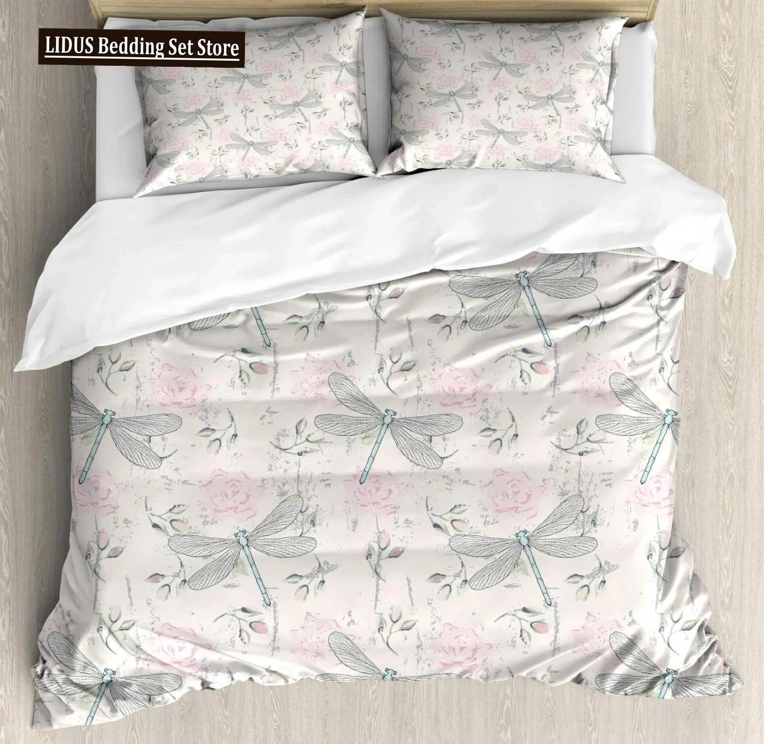 

Комплект постельного белья с черепом, двойной размер, пододеяльник в готическом стиле с принтом моли, комплект постельного белья с рисунком сахарного черепа и ботаническим цветочным декором EU Single 135x200cm