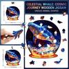 Wooden Whale Puzzle 3 6MM Thickness Animal Shaped Jigsaw Puzzle Educational Toy for Kids and Adults Suitable for Home and Classroom Use