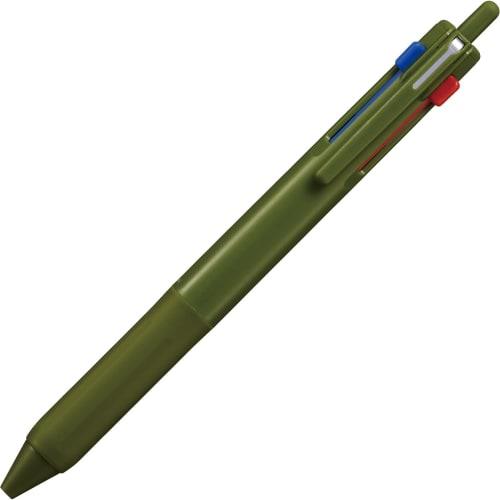 Mitsubishi Pencil 3 Color Ballpoint Pen Jet Stream 0.7 Dark Olive Easy to Write SXE350707.18