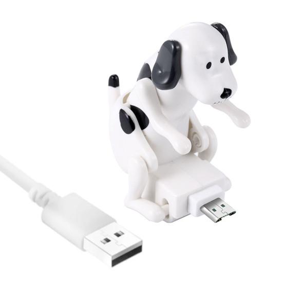 Fun Humping Dog Charger Cable Relieve Stress Efficient Quick Charging Smart Chip Type-C/8-Pin/Micro USB Charger Cord