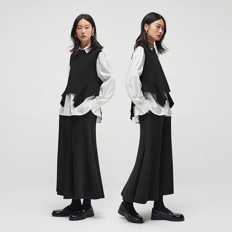 Broadcast Women's Long-Sleeve Shirt & Knit Vest Set