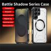 Cross-border Battle Shadow Magnetic Case for Samsung S26 Ultra Galaxy A56 A16 - Drop-proof CD Pattern and Protection