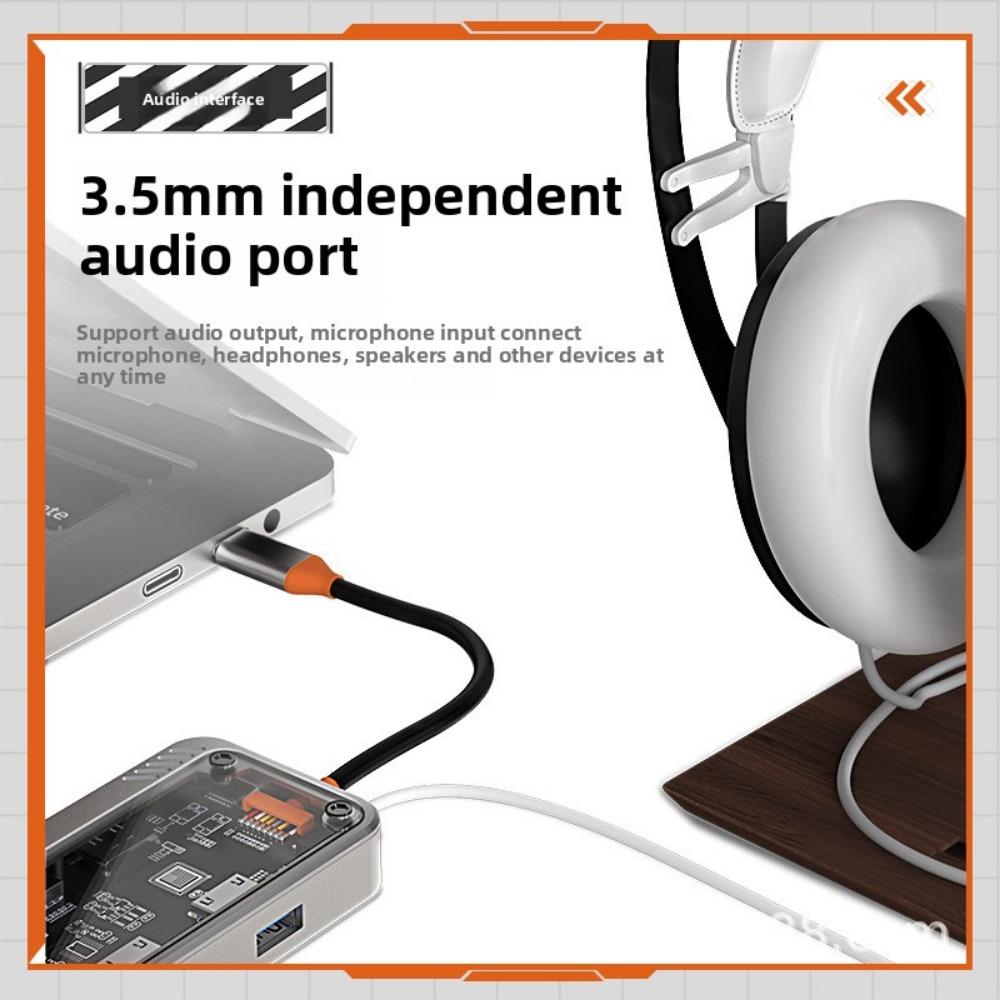 Type C Docking Station USB 3 0 Hub with RJ45 Gigabit Ethernet Adapter Multiport Expander for Laptop MacBook