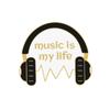 Personality Music Enthusiast Badges Pins MUSIC IS MY LIFE Earphone CD Brooches Kids Backpack Decoration Pins Jewelry Gift Girl