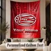 Custom Text Tapestry PSV Eindhoven FC Print Wall Tapestry Indoor Living Room Wall Decor