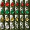 Transparent Gemstone Christmas Pendants Shining Christmas Tree Ornaments  Holiday Party Supplies