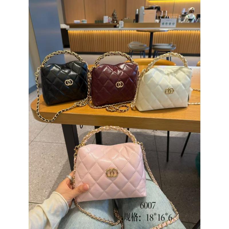 Genuine Leather Small Fragrant Style Bag, High-end and Niche Chain Bag, Versatile and Exquisite Crossbody Bag, Lunch Box Bag, Hand-held Small Bag