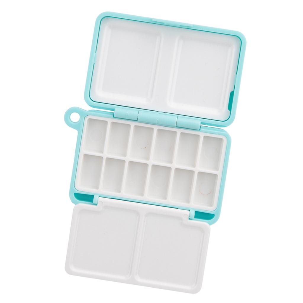 Watercolor Box with Lid Watercolor Pans for Travel Painting Empty Watercolor Tins Box with Pans Watercolor Paint Palette