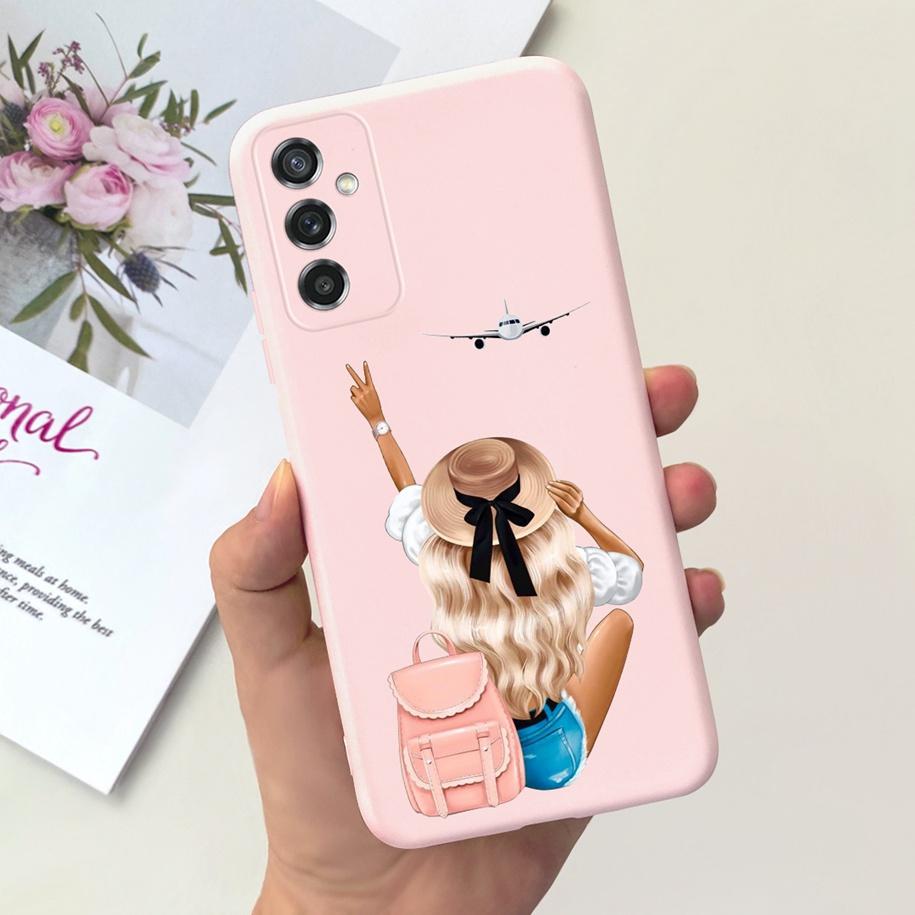 For Samsung M52 5G Case Lovely Duck Cat Head Dinosaur Fundas Soft TPU Phone Cases For Samsung Galaxy M52 5G SM-M526B Hoesje 6.7"