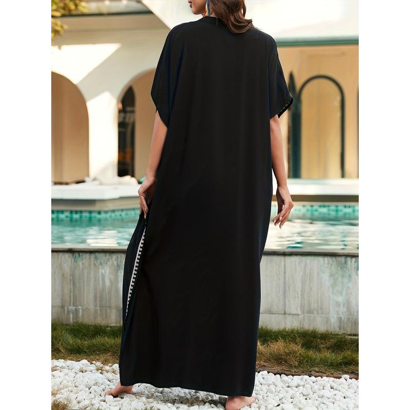 European & American Style Embroidered Women's Swimsuit Cover-up (2025 Edition)