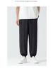 2024 Men's Cotton Linen Athletic Long Pants: Plus Size, Casual Elastic Waist.