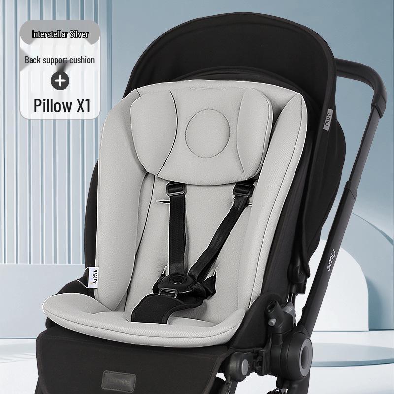 Stroller Spine Support Cushion: Thick Padded Baby Seat for High Chairs, All-Season Comfort