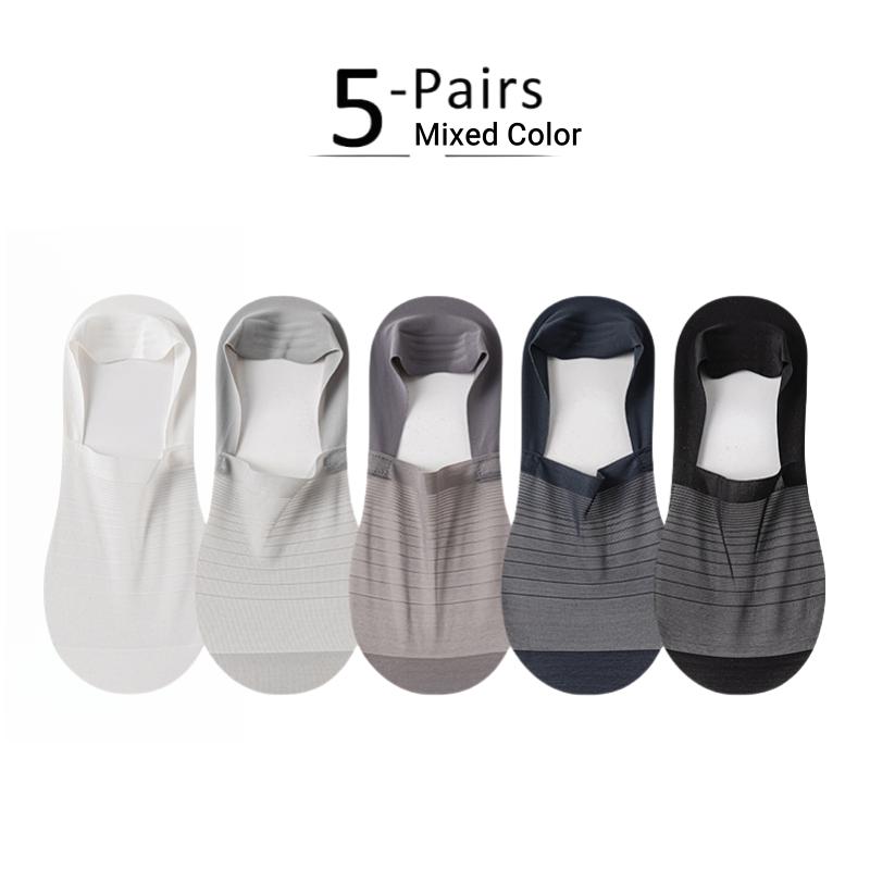 Men's Mesh Breathable No-Show Socks Ultra Lightweight Invisible Athletic Casual Socks for Sports Gym Running  (1 Pair / 5 Pairs)