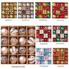 Christmas Colorful Ball Pendants: Green, Gold & Red DIY Tree Decorations