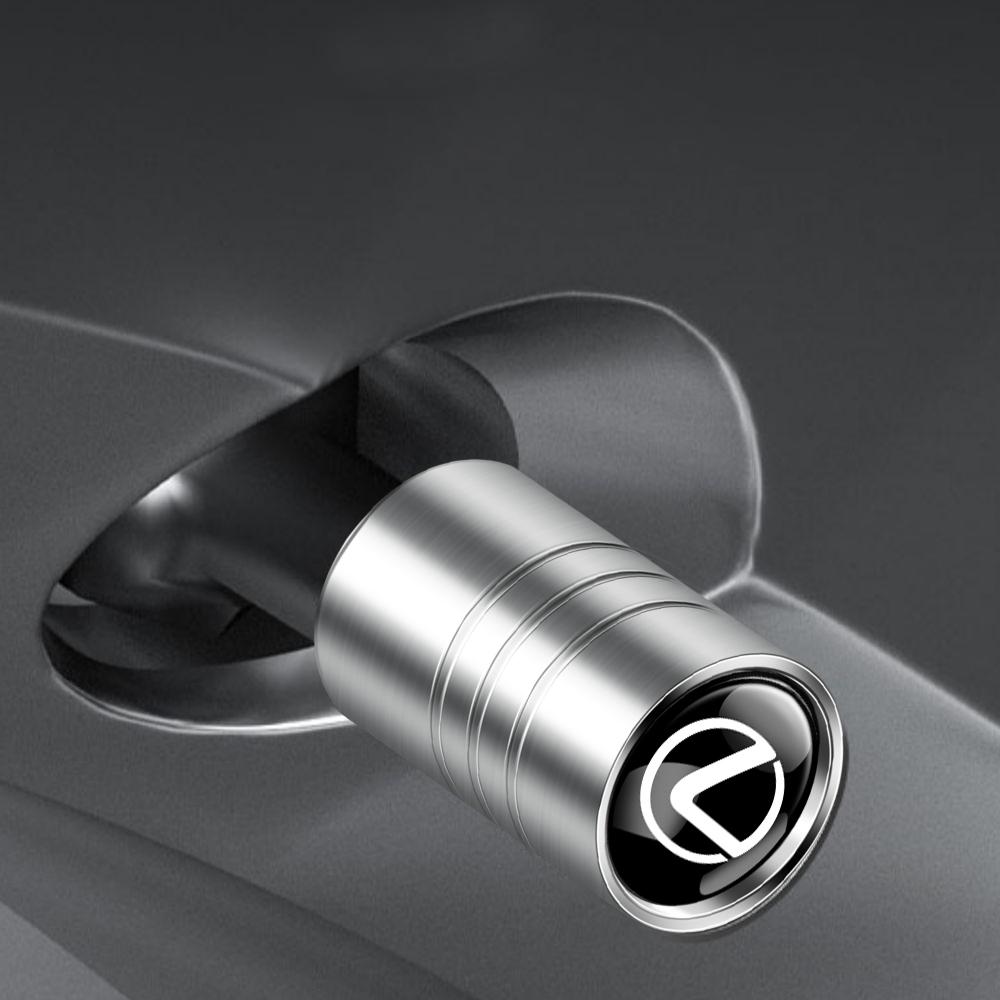 4PCS Metal Car Wheel Tire Valve Stem Covers Dustproof Cap Auto Accessories For Lexus UX250h RX450h CT200h NX300h GX470 IS350 wzdf76