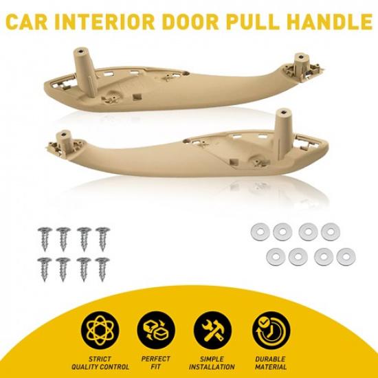 Inner Trim Door Pull Handle Beige Set For BMW F30 F80 F31 Front Left & Right EXV