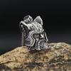 One-eyed Warrior Head One-eyed Warrior Head Pendant Men's Retro Titanium Steel Necklace