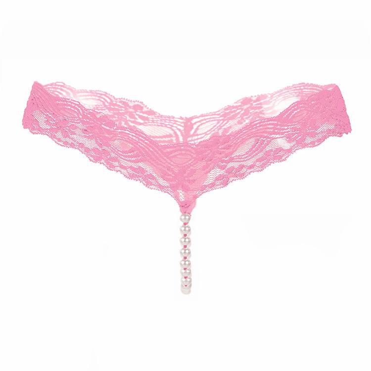 Open Panties Female Interest Temptation Lace Low Waist Ultra-thin Transparent Mesh Sexy Hot Women's Thong Open Crotch