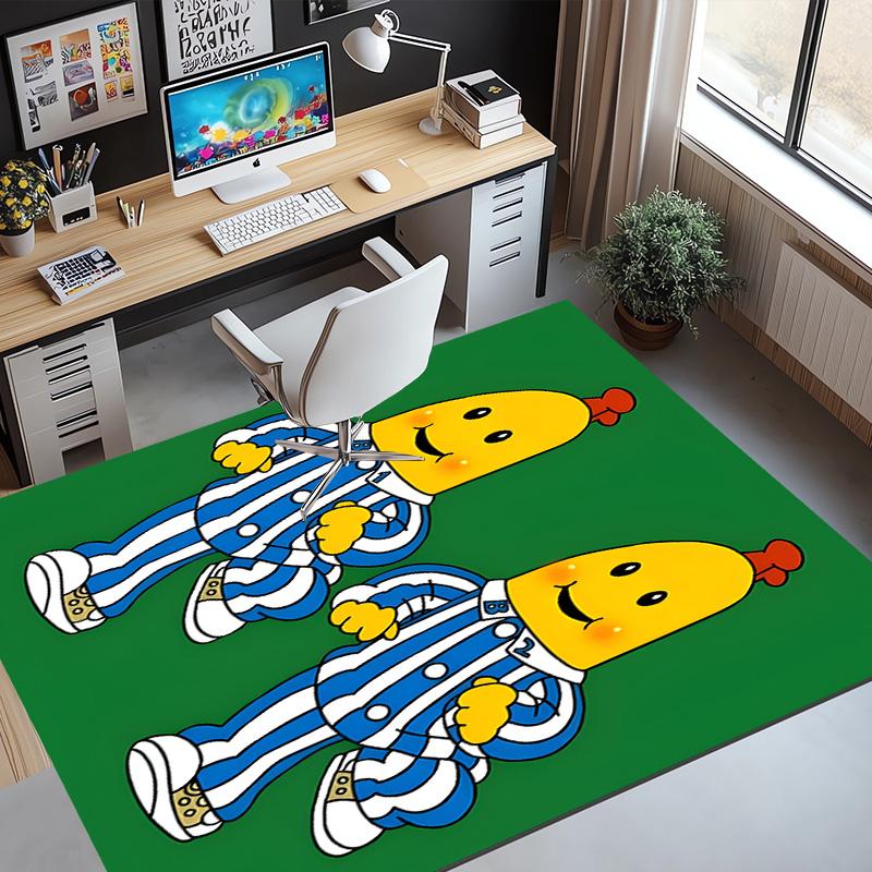 Bananas in Pyjamas Pattern Rug, Indoor/Outdoor Mat, for Picnic, Gameroom, Bedroom, Office, Living Room, Home Decor Carpet, Birthday Gift