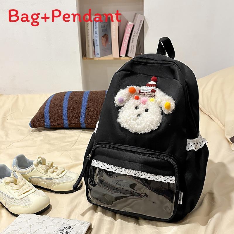 Cartoon Cute Dog School Backpack For Girls And Boys With Large Capacity For Daily Use