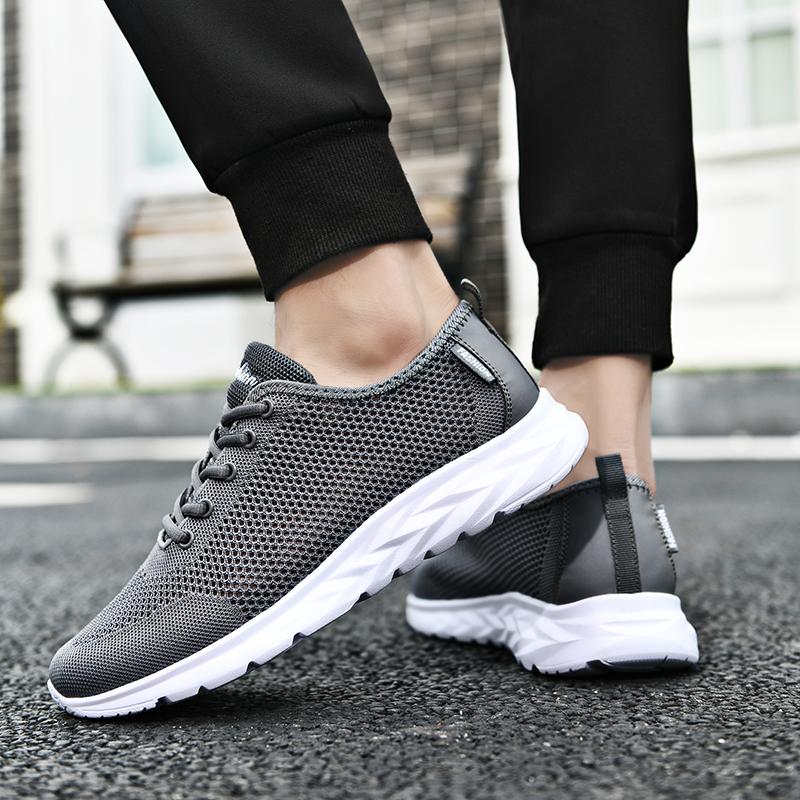 Fashion Men's Lightweight Outdoor Running Soft Soled Casual Walking Non Slip Summer Tenis Masculino Breathable Casual Running Shoes