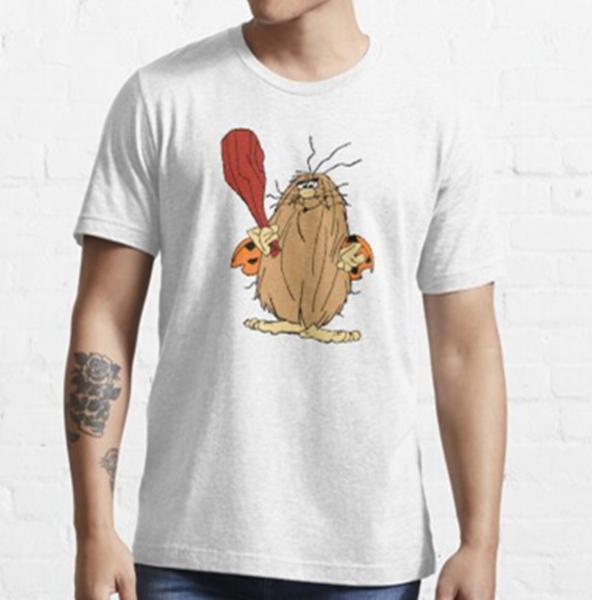 Vintage Captain Caveman Cavey 1980s Cartoon T Shirt Hanna Barbera Graphic T Shirts Summere Women Men Fashion Short-sleev Tops