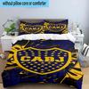 3pcs Boca Juniors Football Club Design Bedding Set Duvet Cover Closure Includes 1 Duvet Cover & 2 Pillowcases Bedding Sets Home Decor Gifts