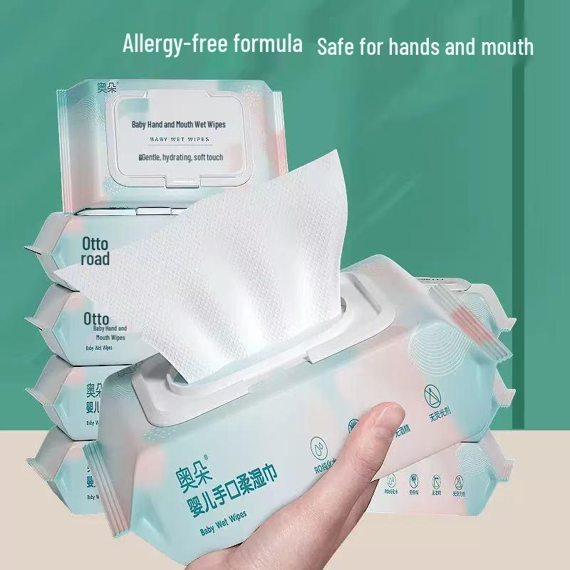 Baby & Mother Large Pack Hand & Face Wipes - Gentle Cleansing Wet Wipes for Kids & Adults