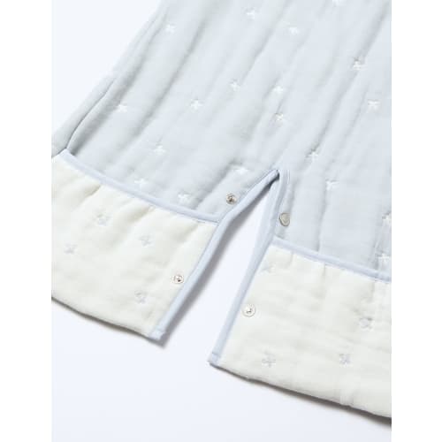 10mois  Dimoi  6way Sleeper Fluffy Gauze  6-layer Gauze  Powder Blue 22151021