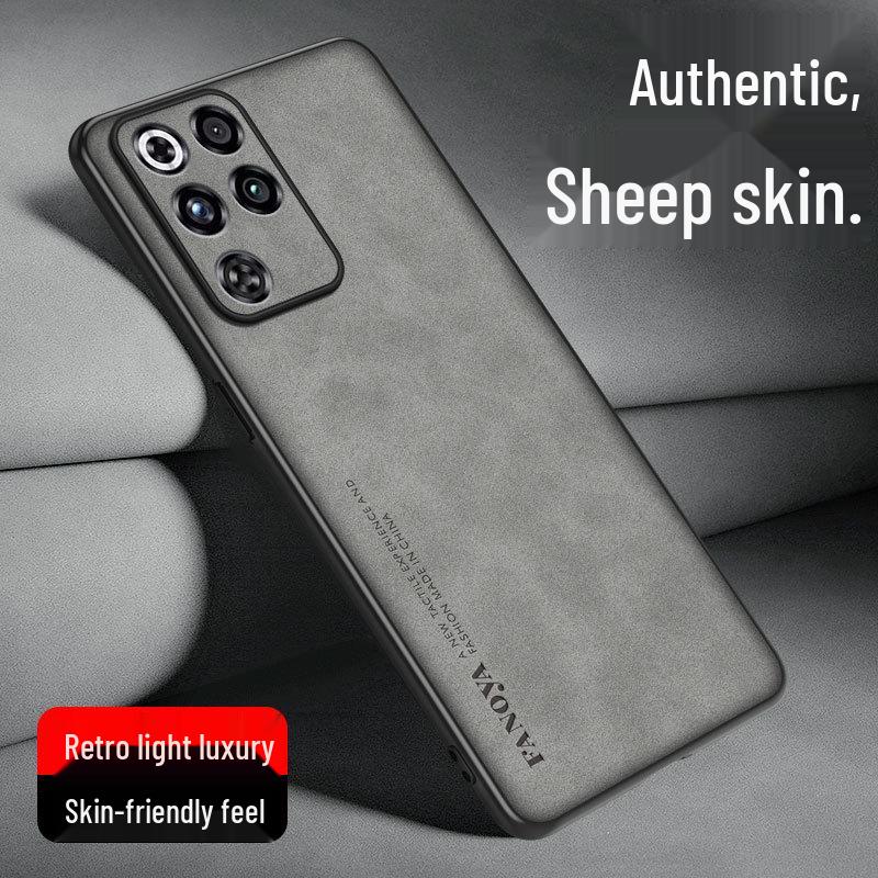 Compatible with Red Magic 11 Air & 10 Pro, Black Shark 5 Pro Luxury Leather/Suede Protective Phone Case.