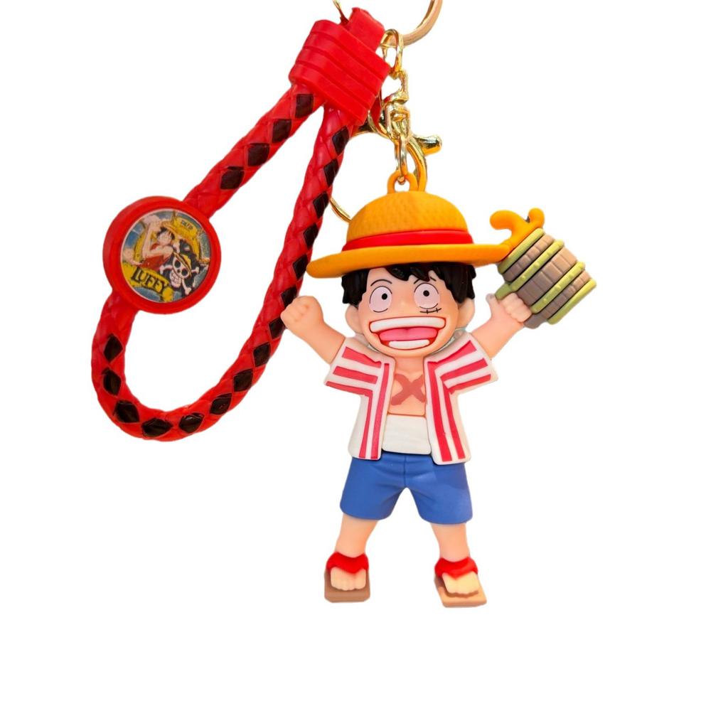 One Piece Luffy Schlüsselanhänger, Niedlicher Figuren Schlüsselanhänger, Taschenanhänger