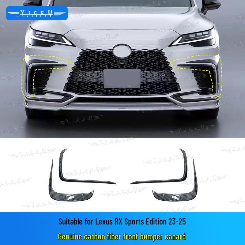 Lexus RX350/500 Carbon Fiber Body Kit (Front Lip, Fender Flares, Rear Lip, Side Skirts, Tail Top Spoiler, 2023-2025)
