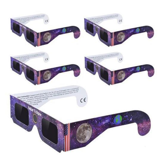 Professional Sun Glasses Solar Eclipse Glasses UV IR Filter Sun Glasses Adults Safe Shades for Direct Sun Viewing