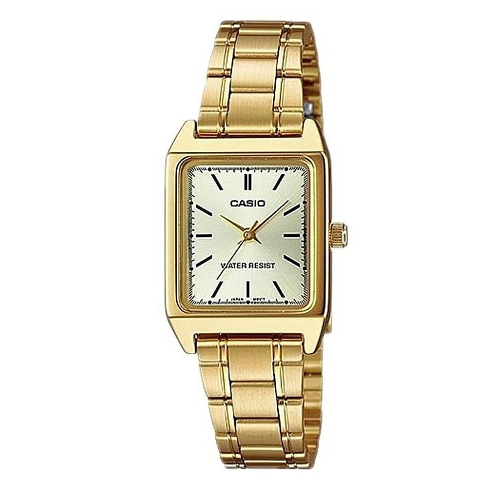 Casio Women's Quartz Watch LTP-V007G-9E Champagne Gold Analog Wristwatch