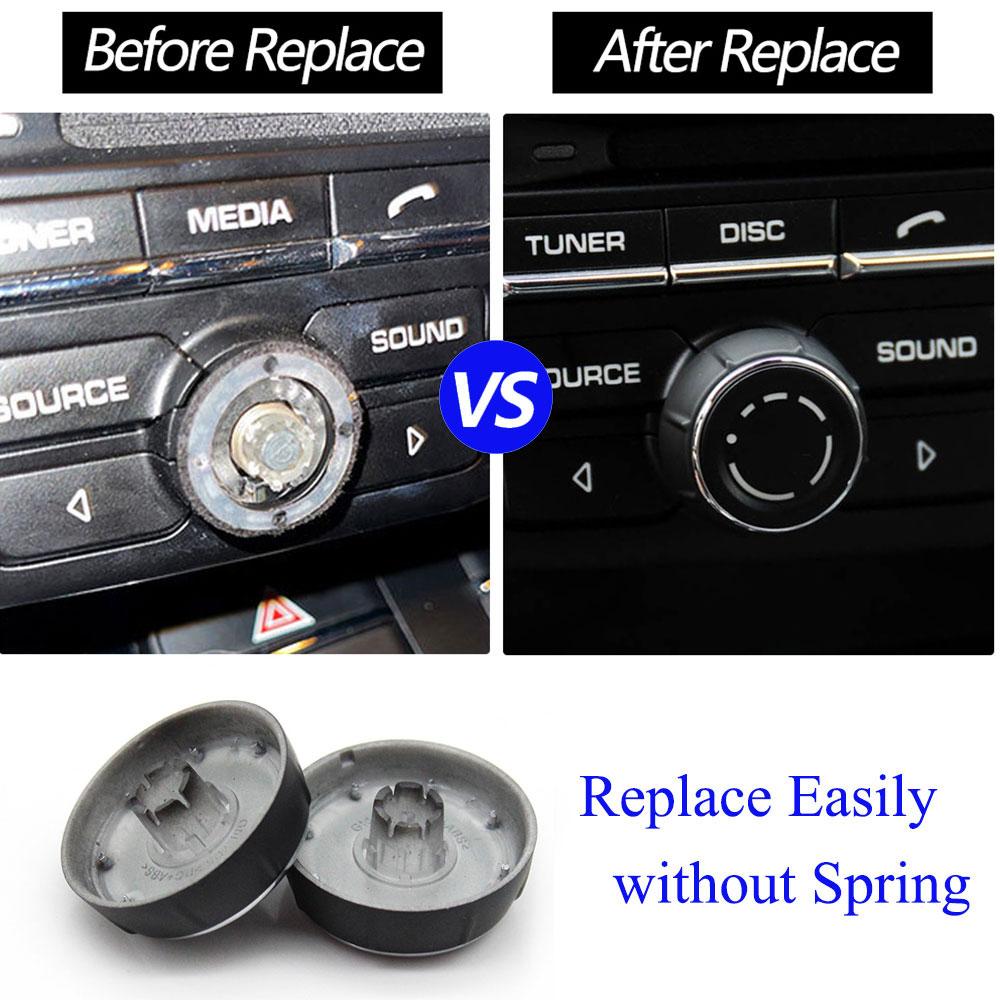 Car Central Console Audio Volume Knob Cover CD Control Switch Button For Cayenne 7P5 Panamera 970 Macan 95B Boxster 781