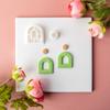 Weicher Ton Polymer Clay Ausstecher Keramik DIY Französische Ohrringe Geometrische Ausstechformen für Ohrring Schmuck Anhänger Herstellung