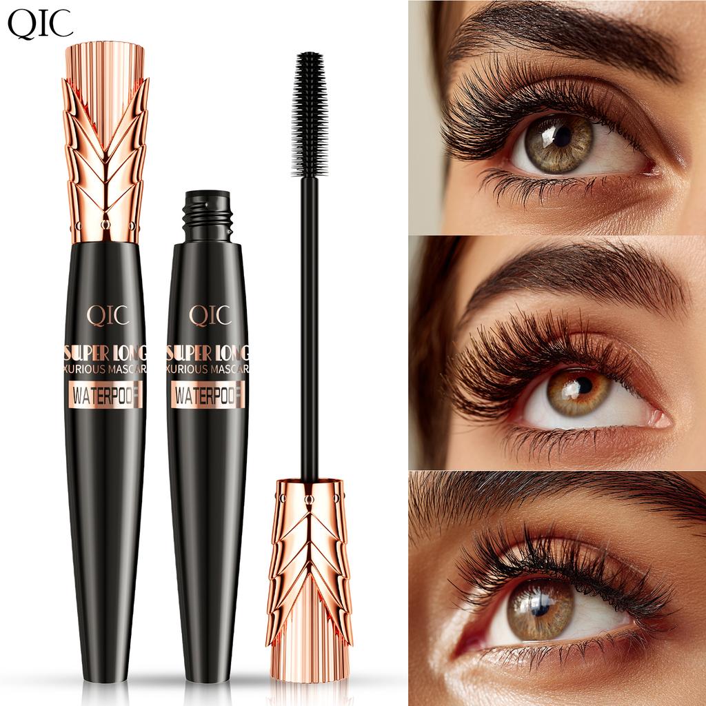 Waterproof 4D Mascara Thick Long Smudge-proof Plump Encrypted Long-lasting Curling Large Eye Makeup Makeup Tools