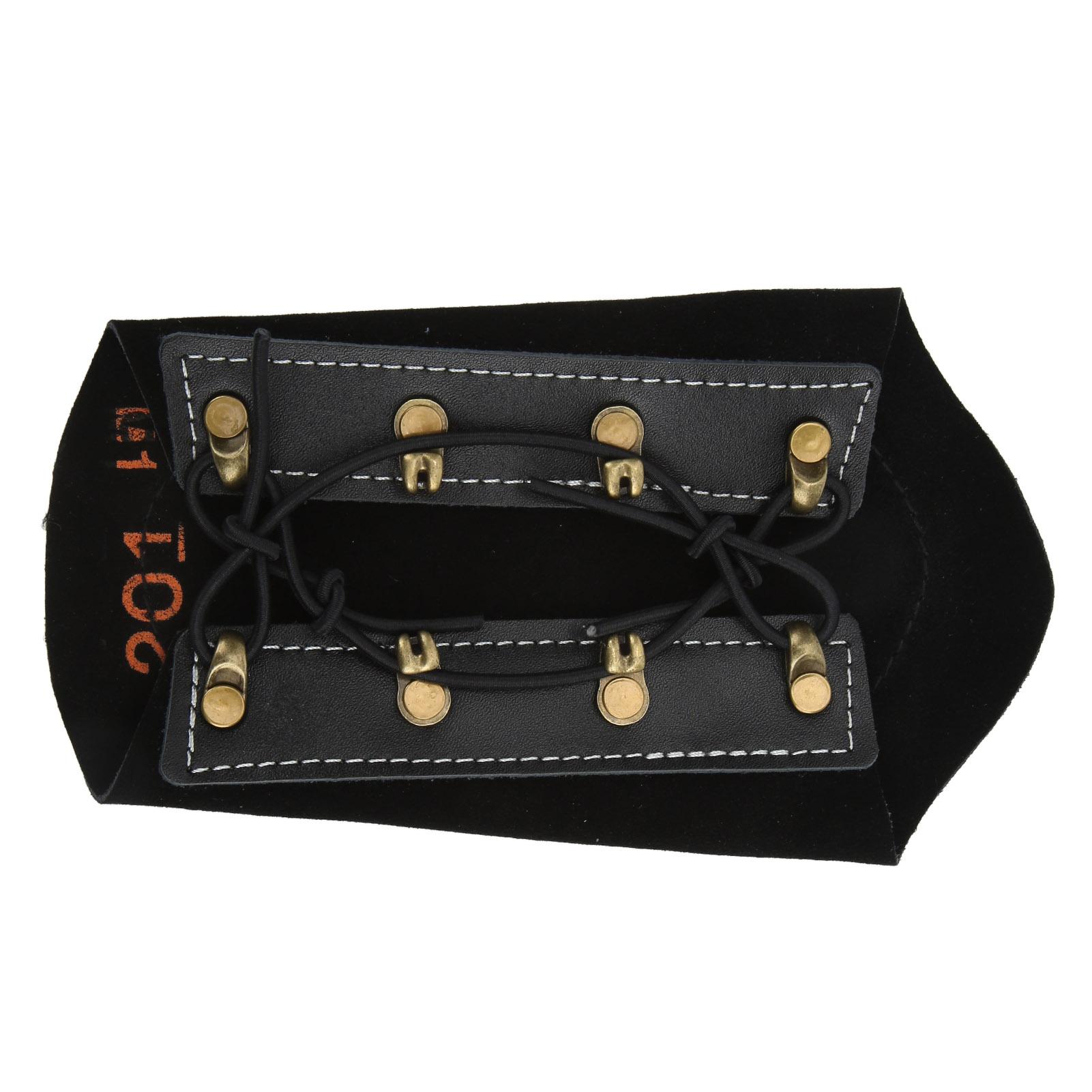 

Нарукавник з ПУ шкіри, міцний, з регульованим шнурком, нарукавник з коров ячої шкіри з декоративним латунним візерунком