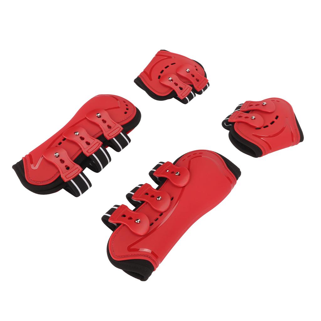Horse Front Leg Boots Breathable Impact Absorbing Prevent Slip Soft Lining Lightweight Horse Leg