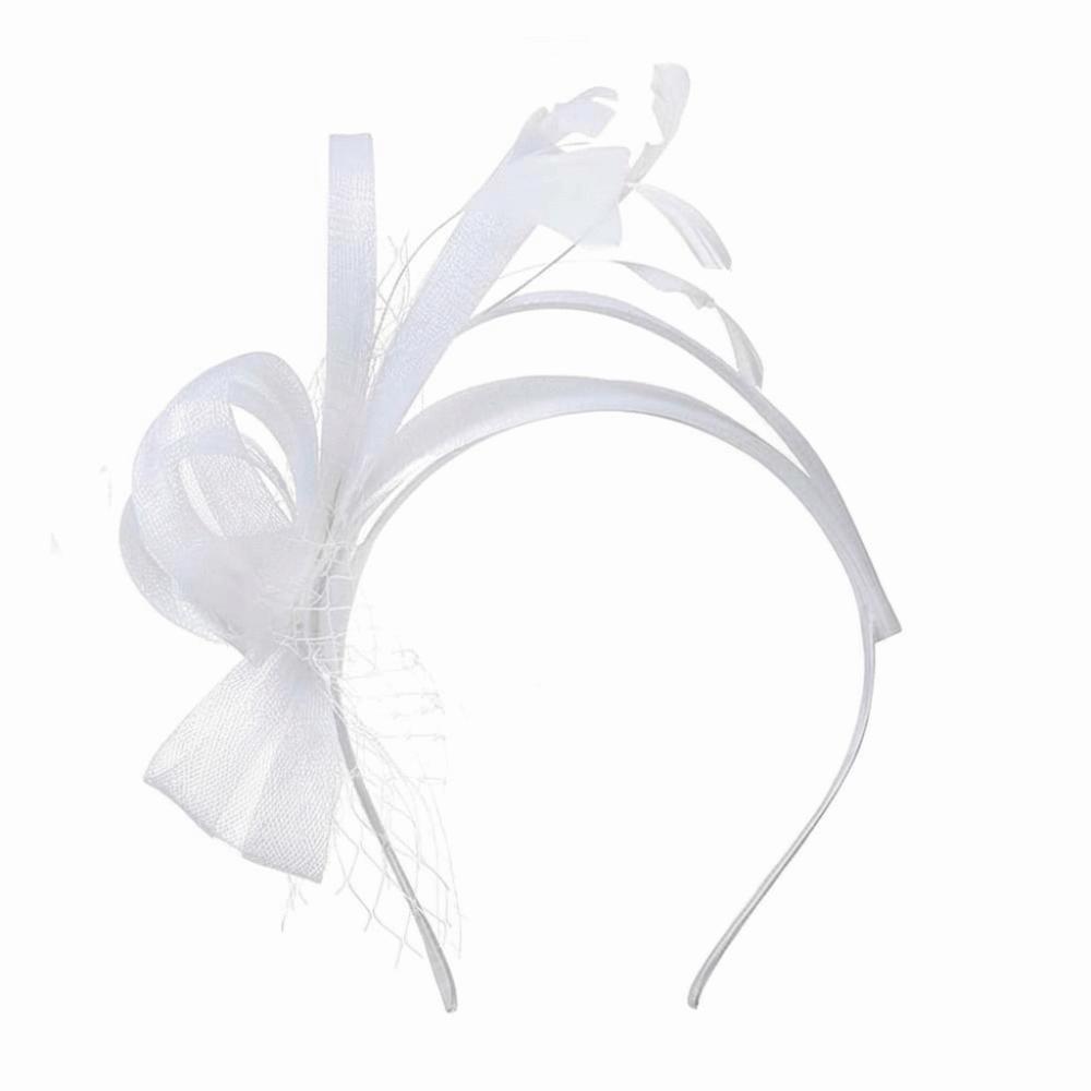 Haarschmuck Feder Netz Stirnband Einfarbige Vintage Elegante Fascinator Haarreif Kopfbedeckung Kreativ