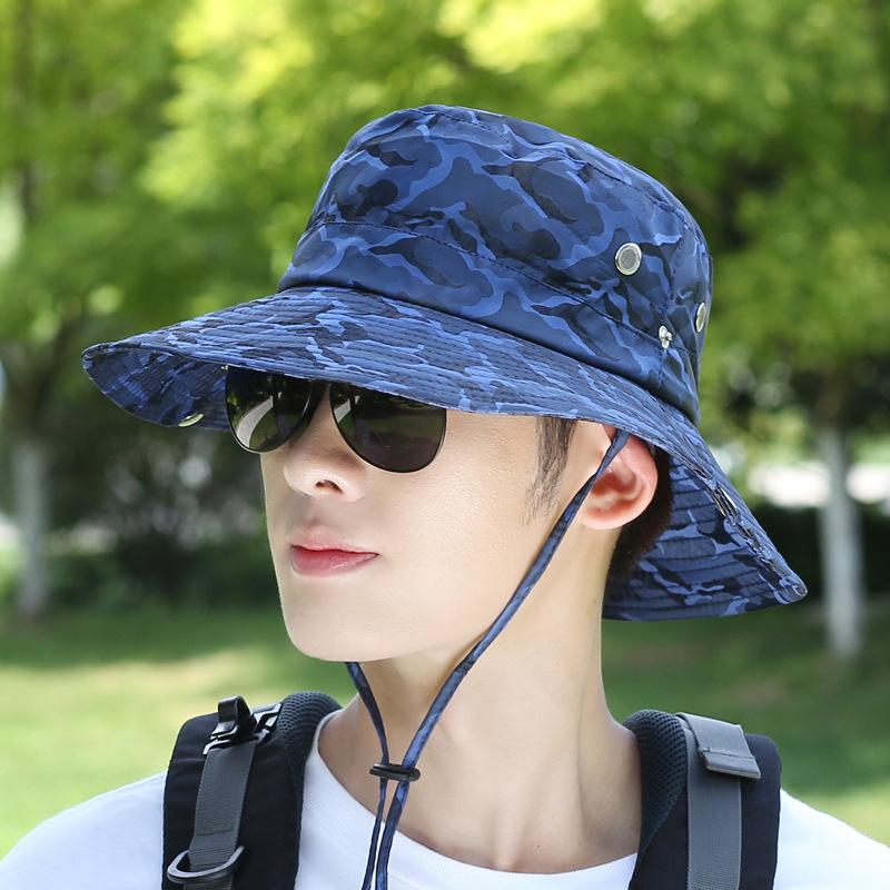 Hat men's summer sun hat outdoor breathable sun hat men's cycling hat bucket hat mountaineering fishing sun hat