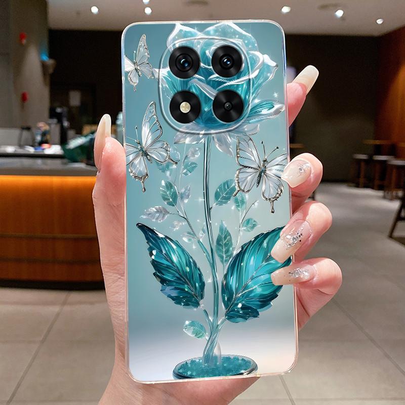 For Xiaomi Redmi Note 14 Pro+ Case Clear Soft TPU Fundas Butterfly Flower Cover For Redmi Note14 Pro Plus 5G Phone Cases Coque