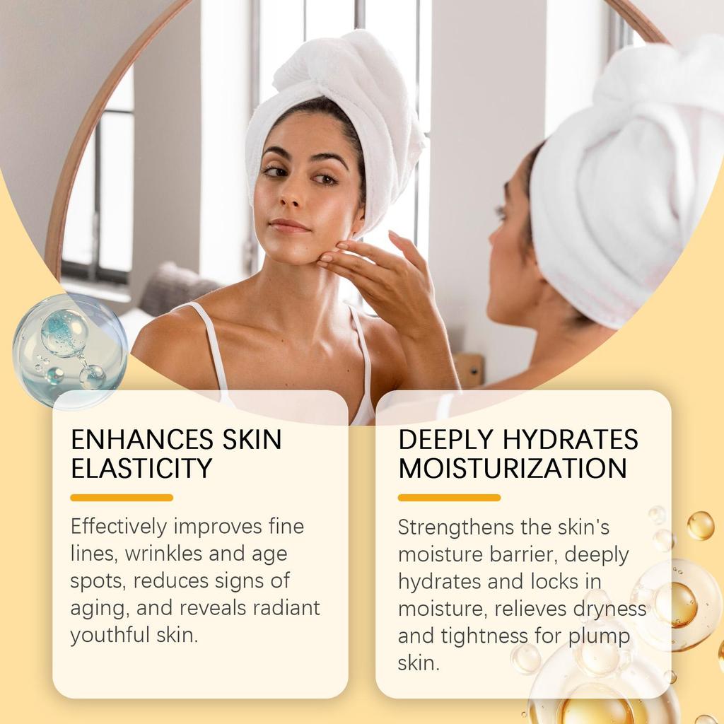 Retinol Gesichtscreme, Leichte Geschmeidige Textur, Feuchtigkeitsspendend Erfrischend, Tägliche Feuchtigkeitscreme für Weiche Angenehme Haut