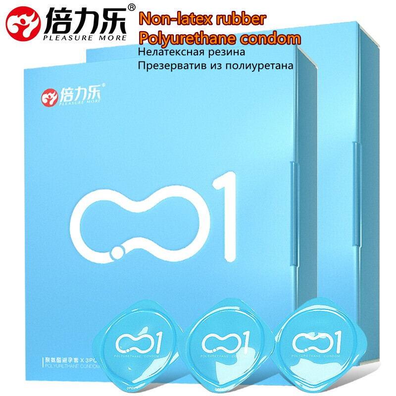 001 Polyurethane Condomsr 6pc Invisible Ultra Thin Lubricated Condoms