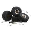 4pcs Remote Control Tires 57mm with 7mm Wheel Hex Beadlock Wheel   Rubber Tire Set Replacement for   SCX24 AX24    FCX24 1Celsius18 1Celsius2