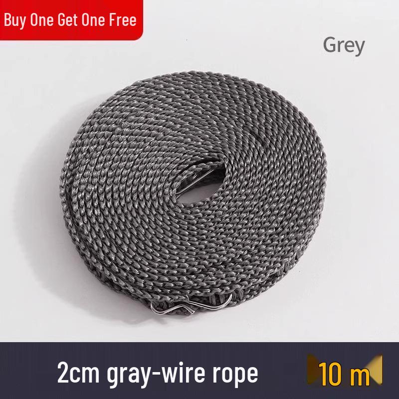 Windproof Non-Slip Clothes Drying Rope for Indoor/Outdoor Use